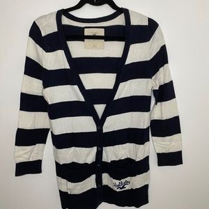Hollister strip cardigan